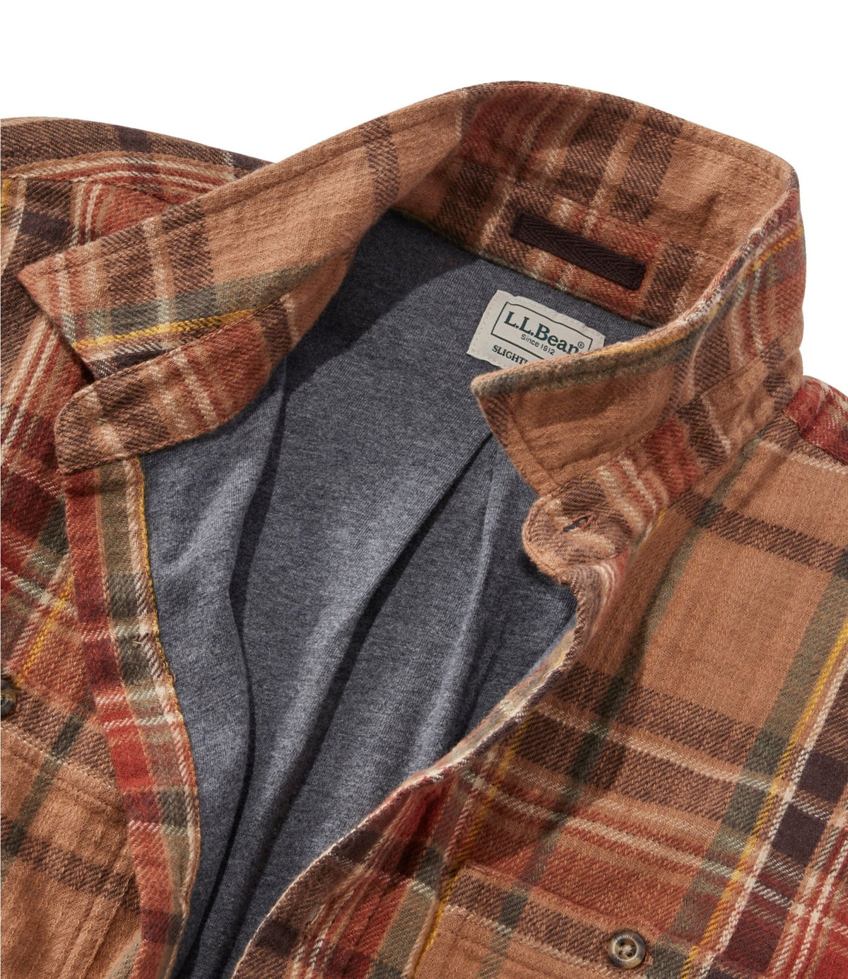Men's 1912 Field Flannel Shirt, Lined, Slightly Fitted Untucked Fit, Plaid