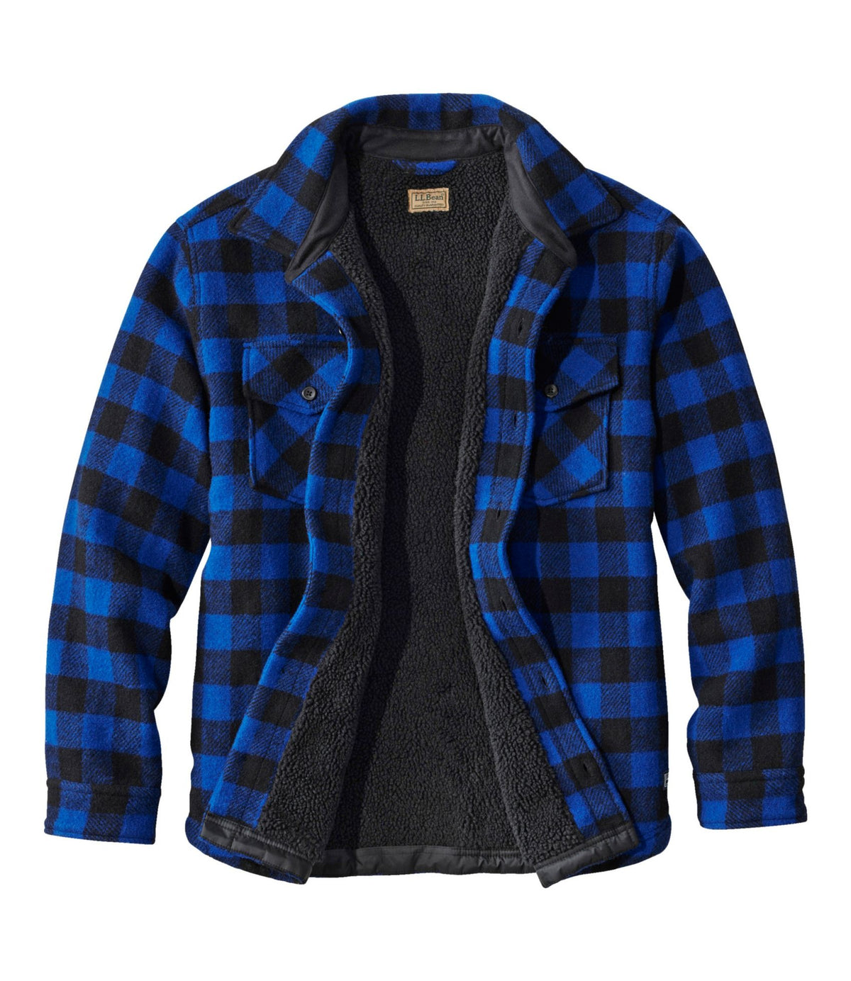Men's Maine Guide Sherpa Lined Wool Shirt