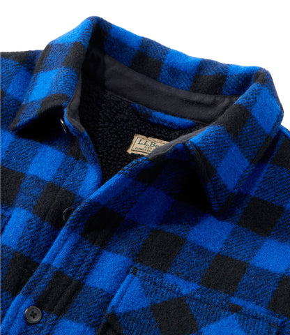 Men's Maine Guide Sherpa Lined Wool Shirt