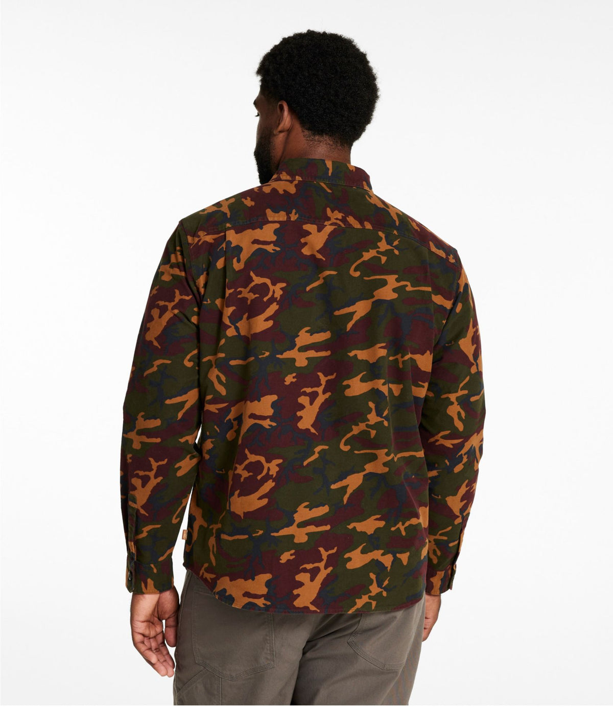 Men's Bean's Moleskin Shirt, Slightly Fitted Untucked Fit, Print