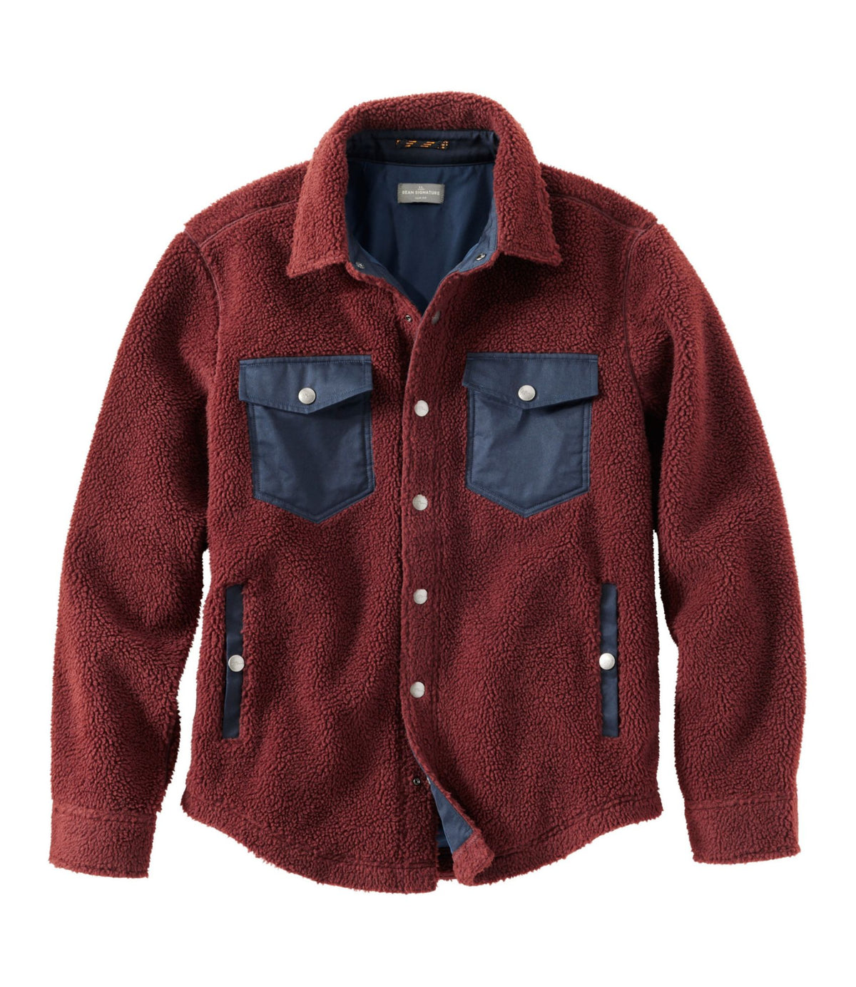 Men's Signature Mixed Media Fleece Shirt Jacket