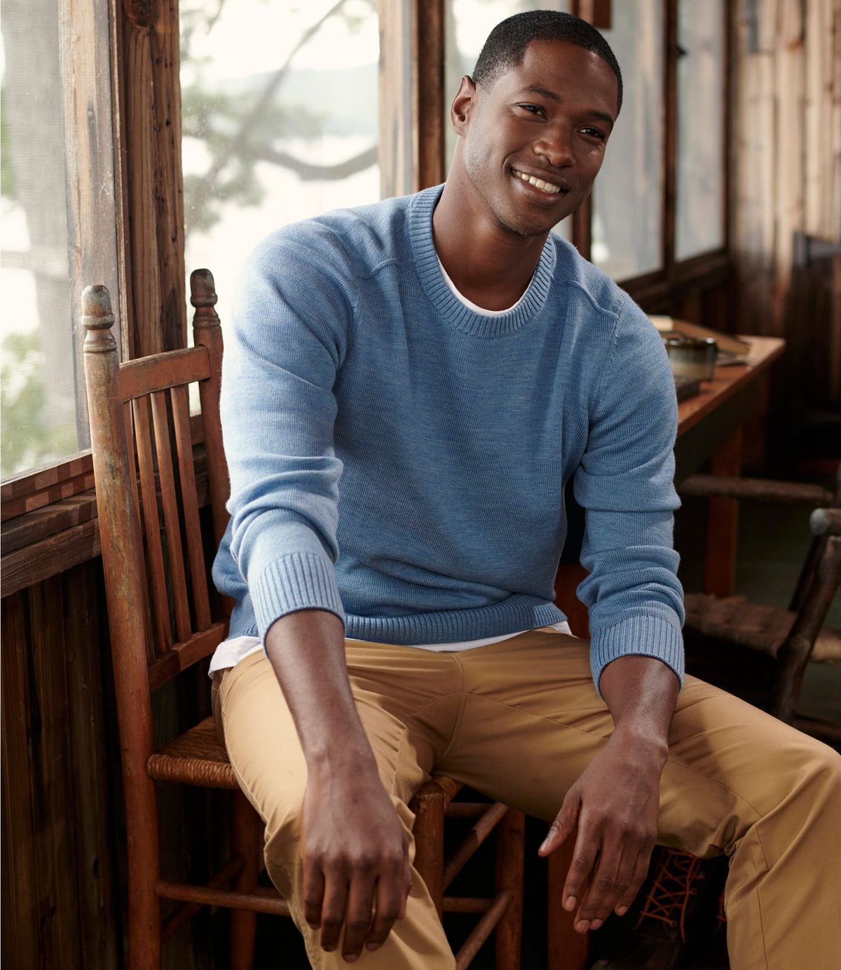 Men's Essential Merino Sweater, Crewneck