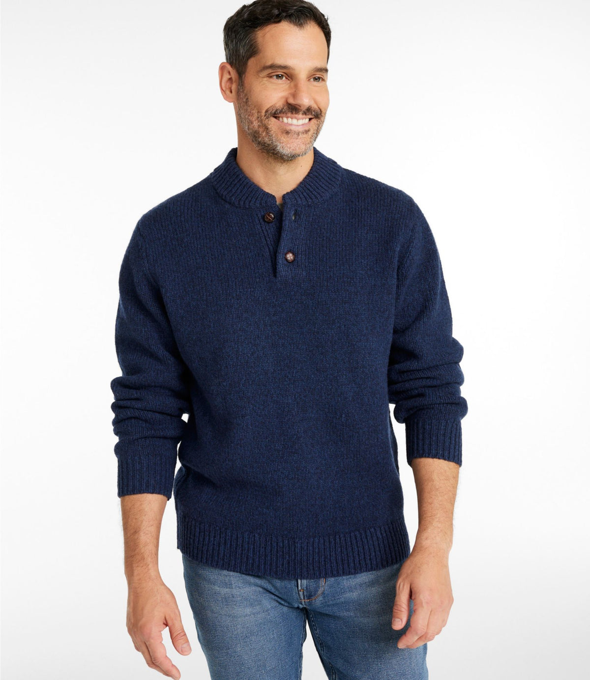 Men's L.L.Bean Classic Ragg Wool Sweater, Henley