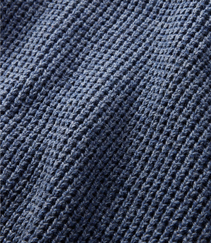 Men's Organic Cotton Waffle Sweater, Cardigan