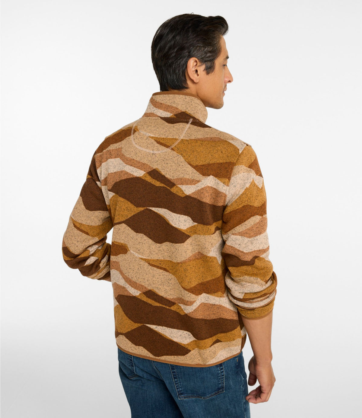 Men's L.L.Bean Sweater Fleece Pullover, Print