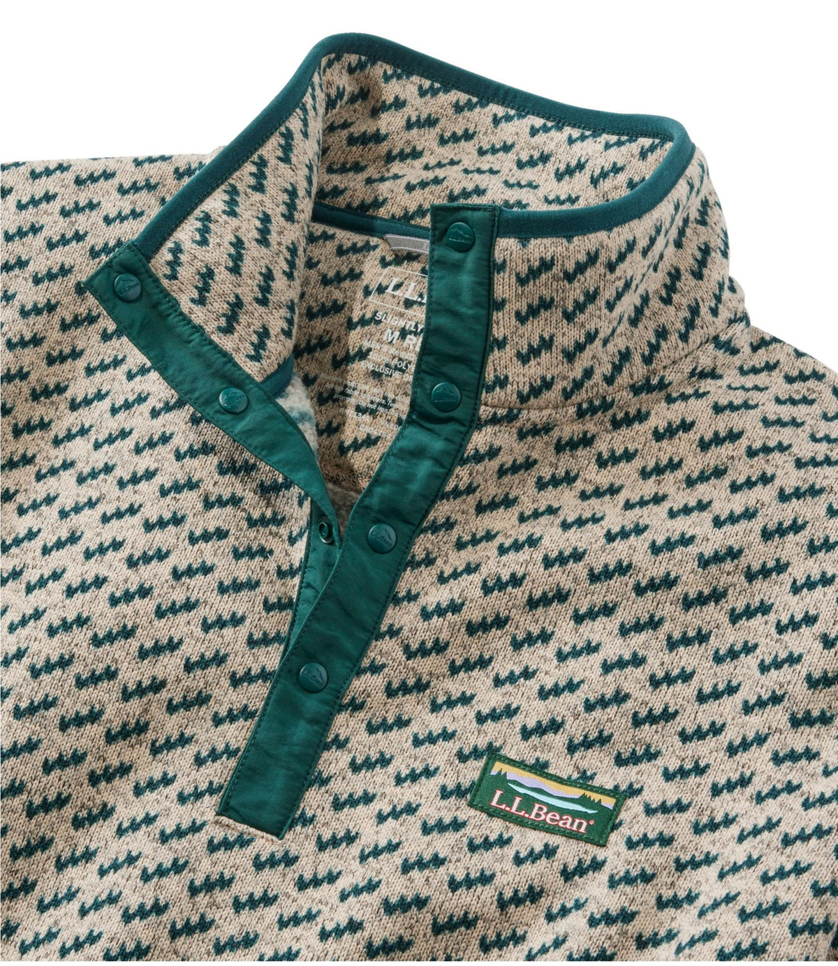 Men's L.L.Bean Sweater Fleece Pullover, Print