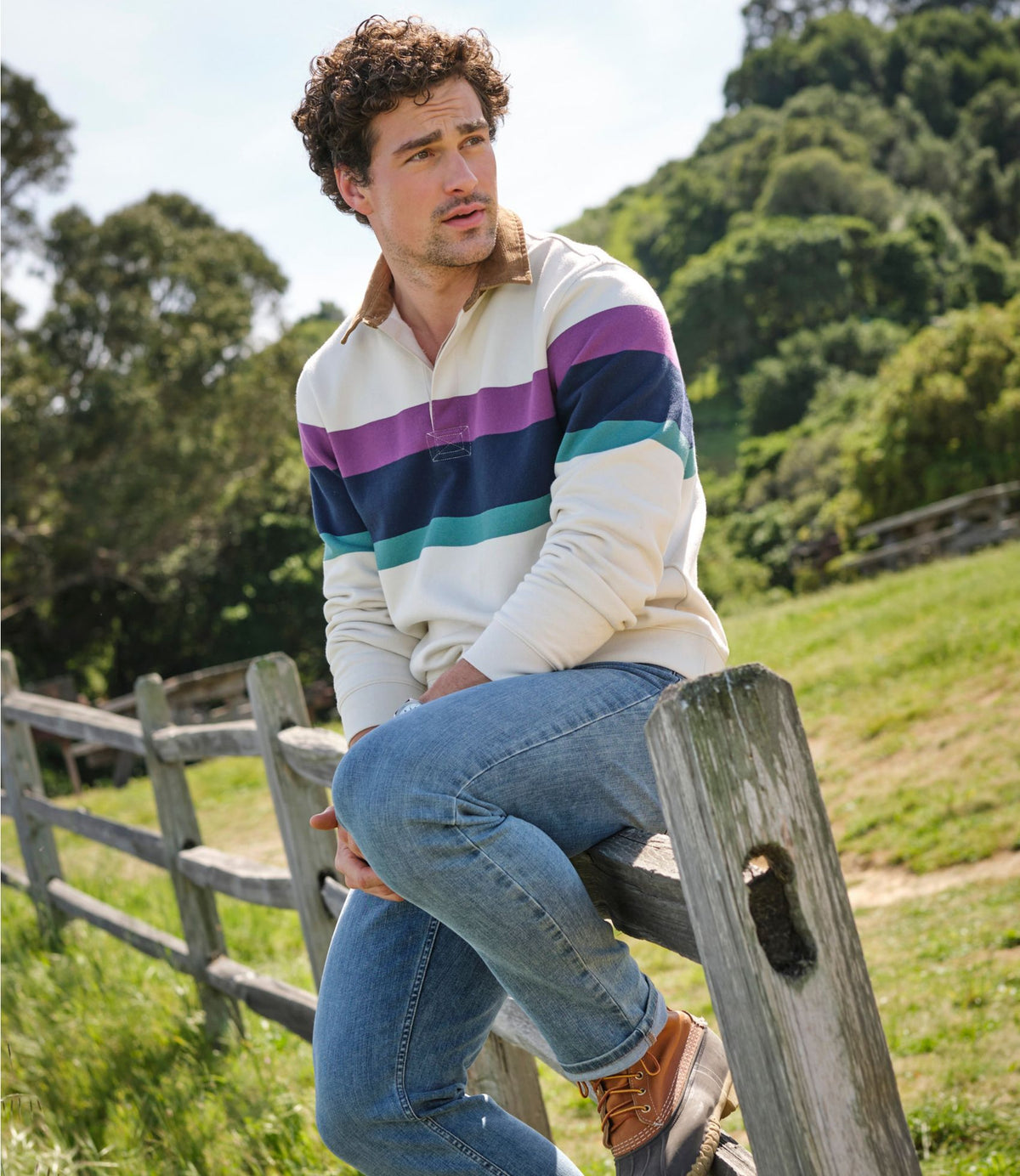 Men's Mariner Sweatshirt, Stripe
