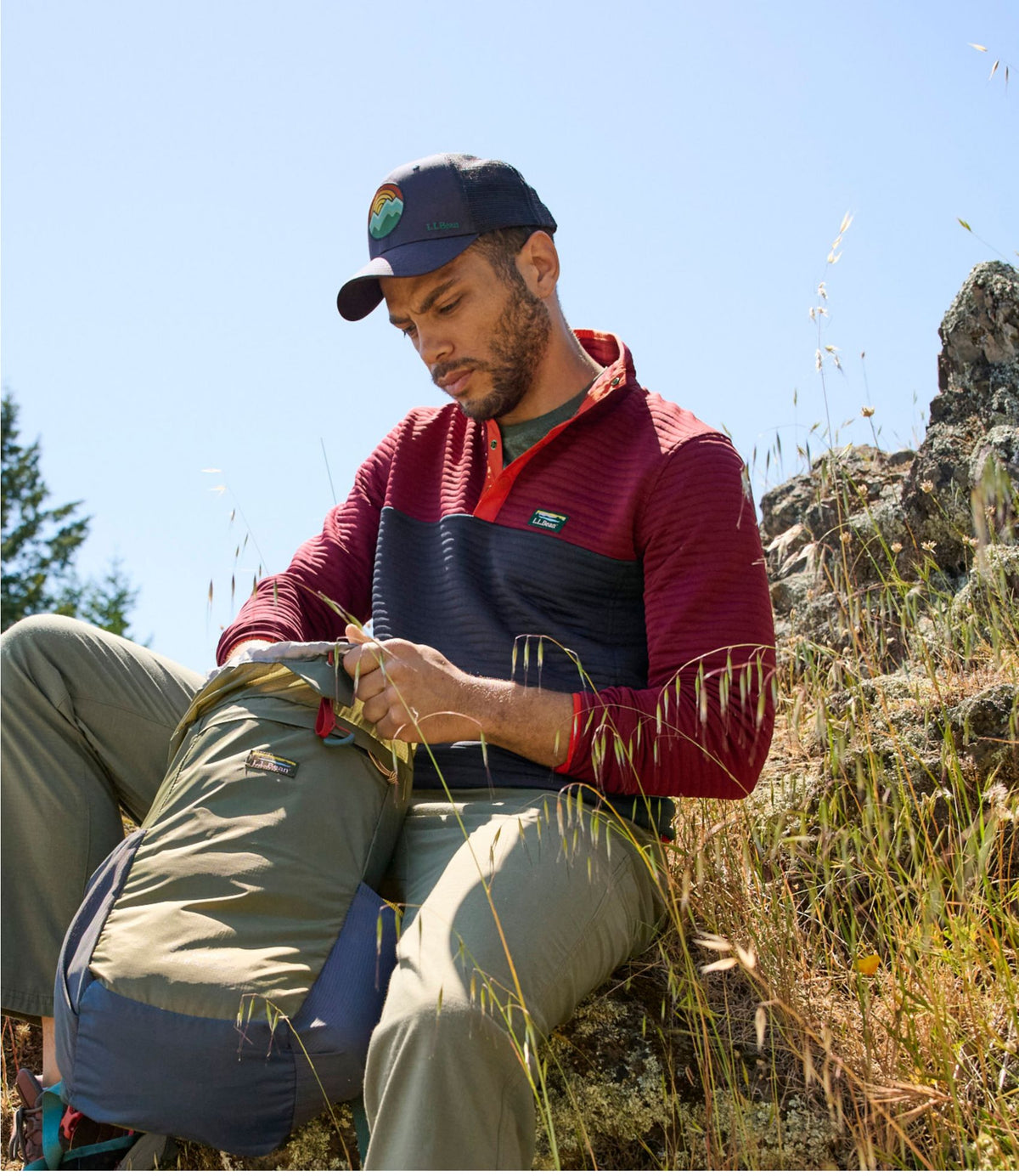 Men's Airlight Knit Pullover, Colorblock