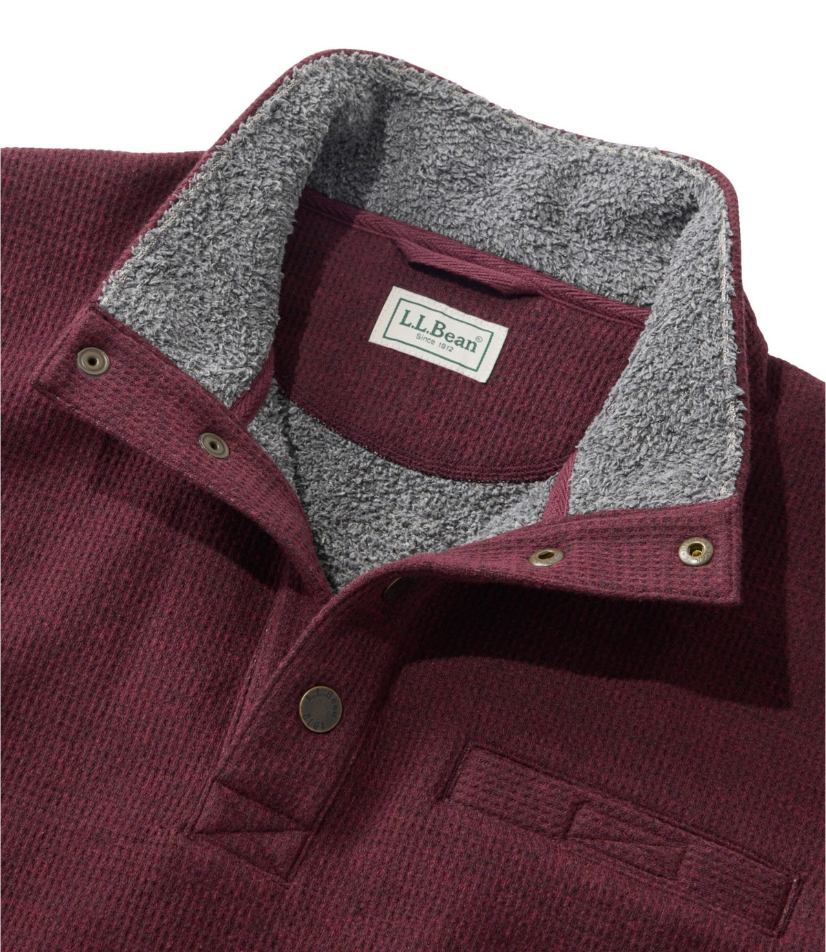 Men's Katahdin Iron Works Bonded Waffle Fleece, Mockneck