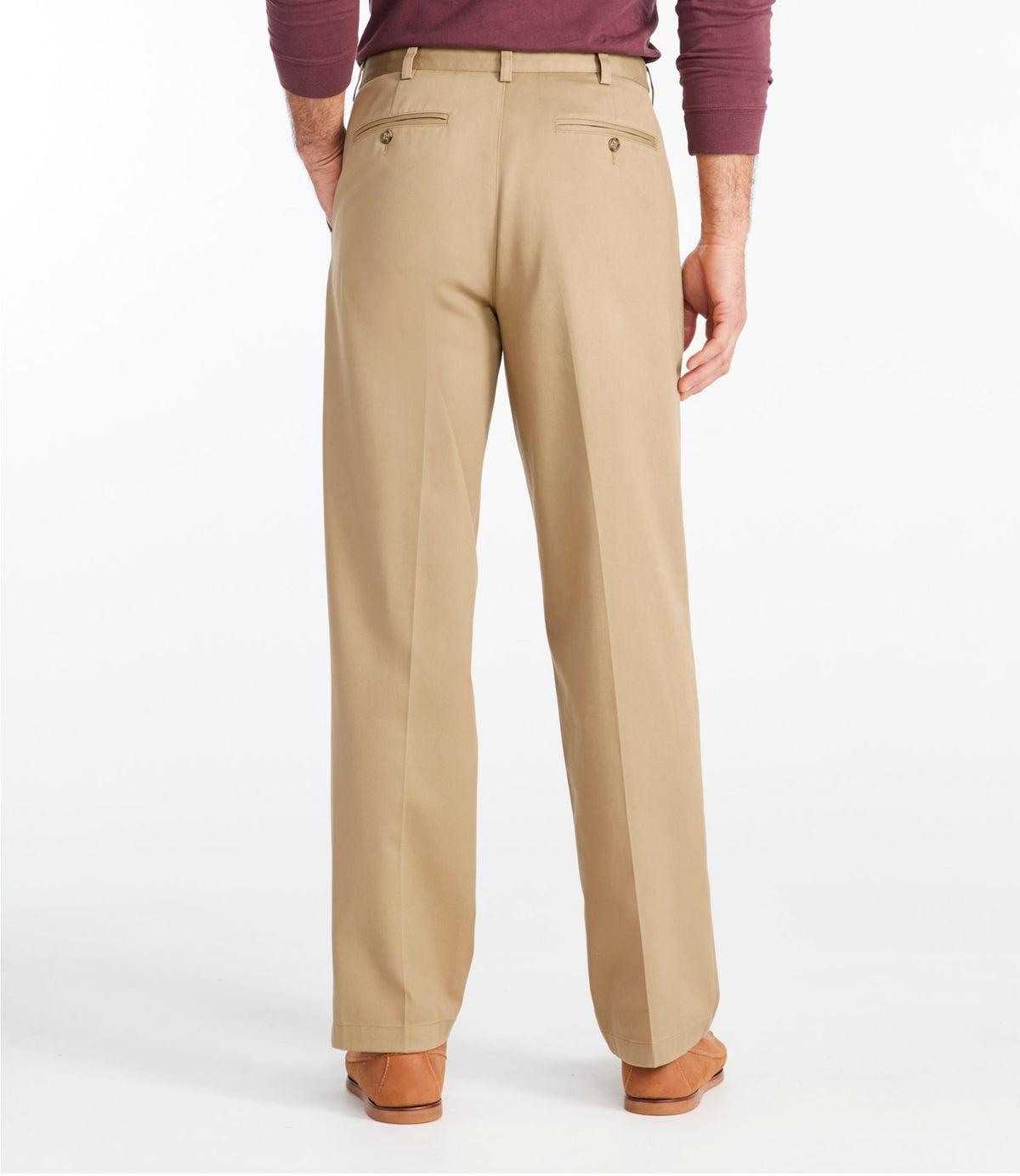 Men's Wrinkle-Free Double L® Chinos, Natural Fit, Hidden Comfort, Plain Front