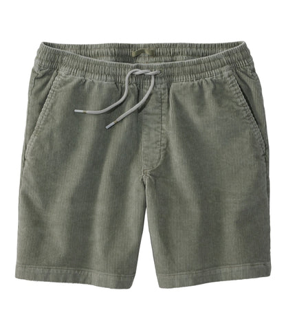 Men's Wide-Wale Cord Pull-On Shorts, 7"