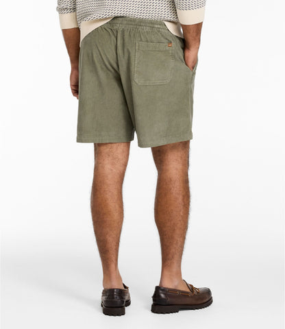 Men's Wide-Wale Cord Pull-On Shorts, 7"