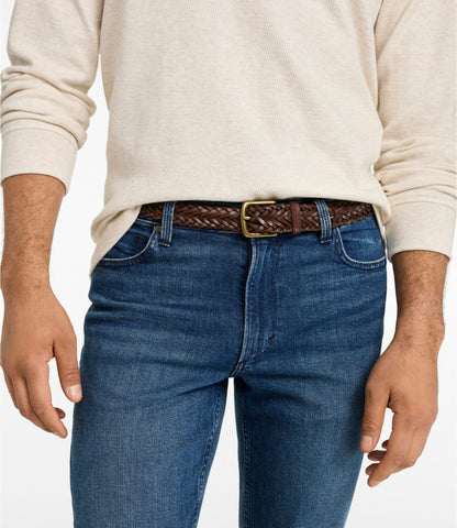Men's Essential Braided Leather Belt