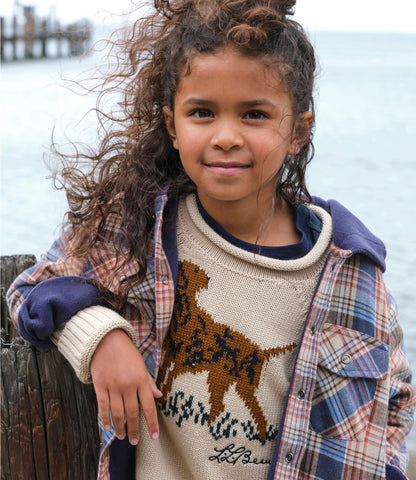 Kids' Cotton Rollneck Sweater