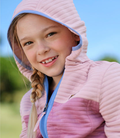 Kids' Airlight Full-Zip Hoodie, Colorblock