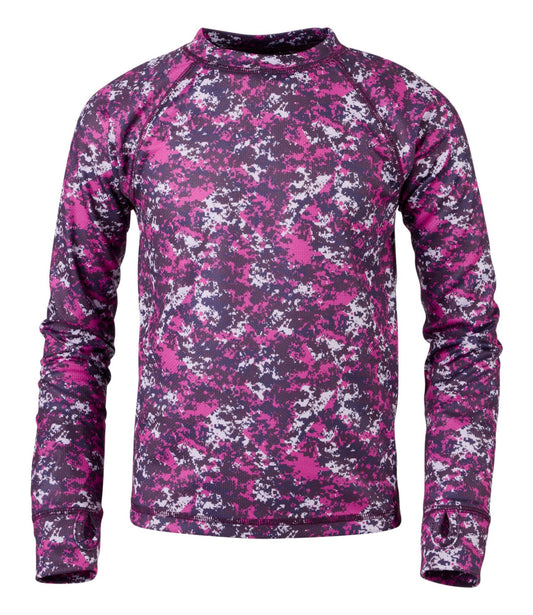 Kids' Wicked Warm Midweight Long Underwear, Top Print