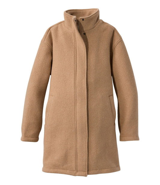 Women's Bean's Boiled Wool Coat
