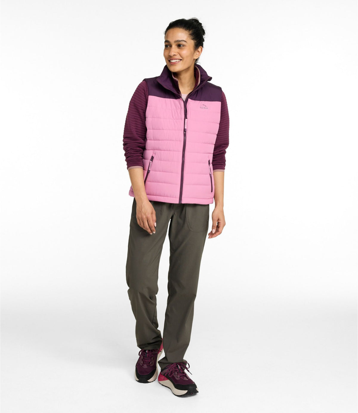 Women's Access Down Vest, Colorblock