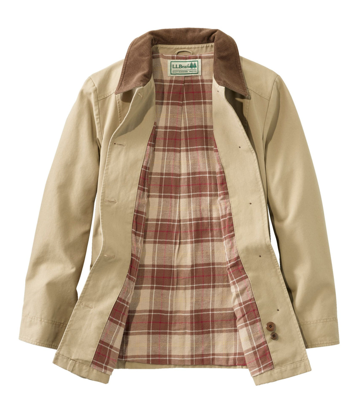 Women's Adirondack Barn Coat, Flannel-Lined