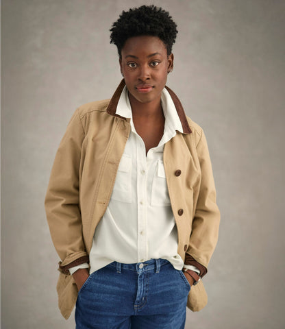Women's Adirondack Barn Coat, Flannel-Lined