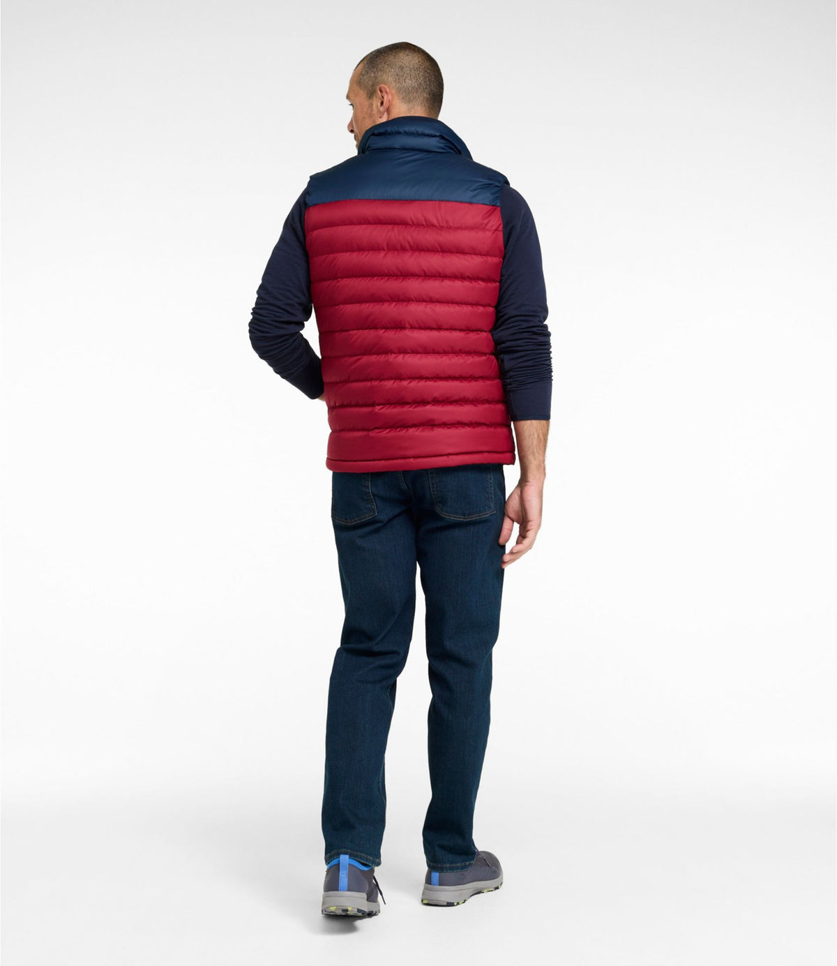 Men's Access Down Vest, Colorblock