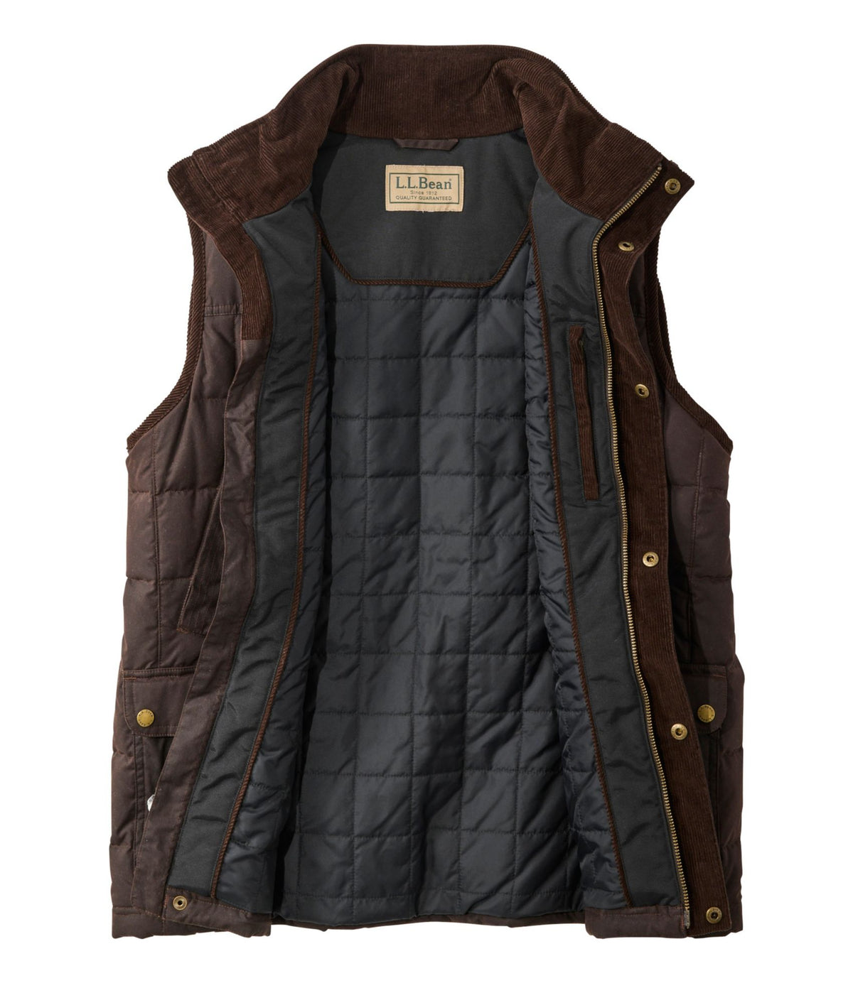 Men's L.L.Bean Upcountry Waxed Cotton Down Vest