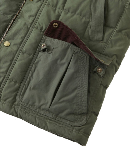 Men's L.L.Bean Upcountry Waxed Cotton Down Vest