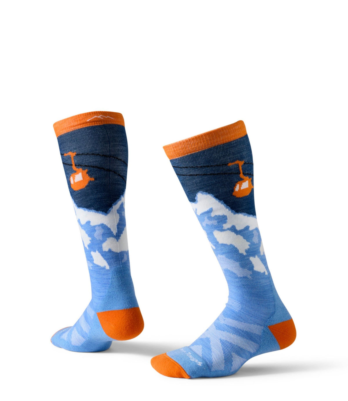 Kids' Darn Tough Over-the-Calf Midweight Ski Socks, Little Yeti