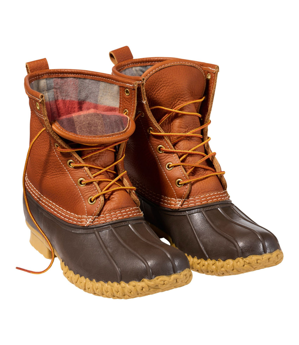 Men's Bean Boots 8", Flannel-Lined Insulated