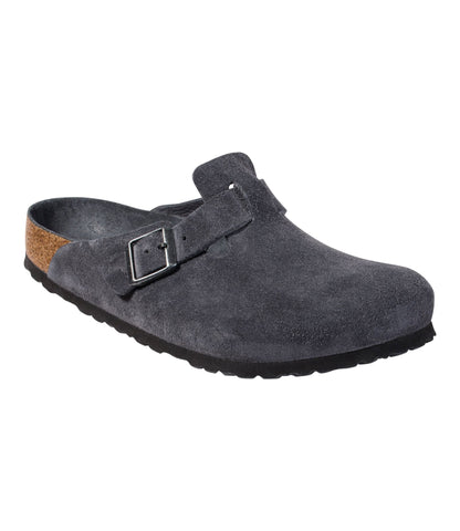 Men's Birkenstock Soft Footbed Boston Clogs, Suede
