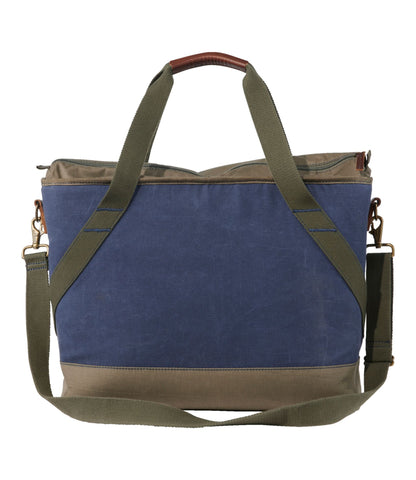 Insulated Waxed-Canvas Tote, Large