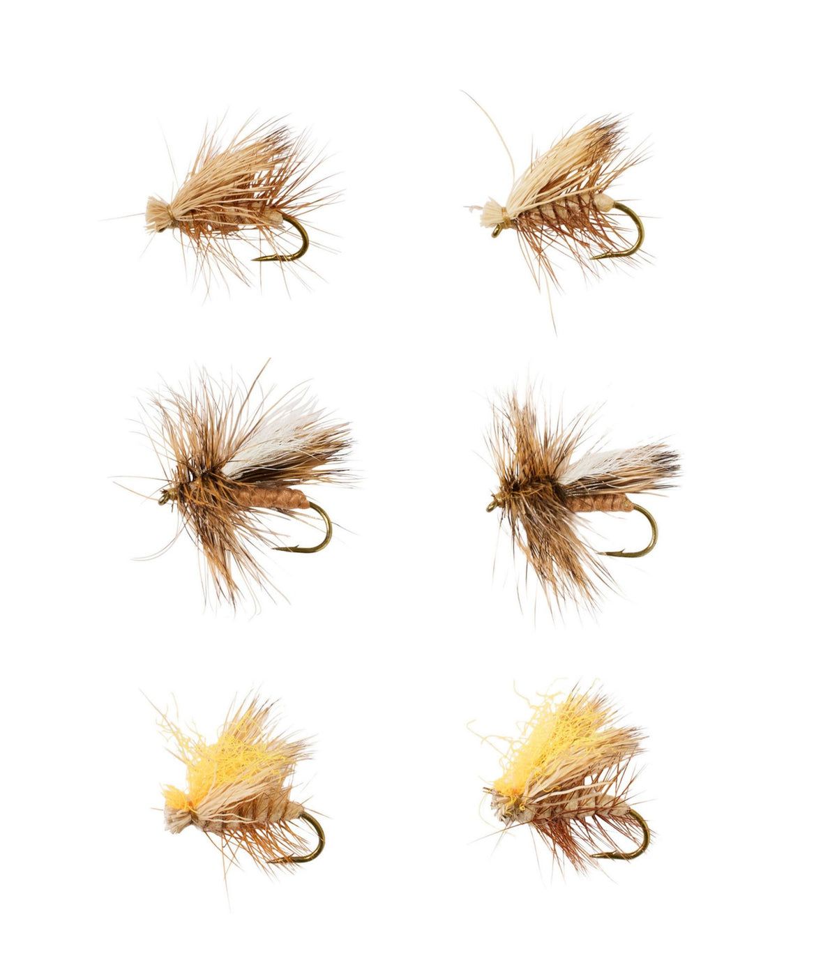 Umpqua Caddis Dry Fly Assortment, 6 flies