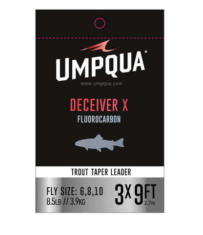 Umpqua Deceiver X Fluorocarbon Leaders, 9'