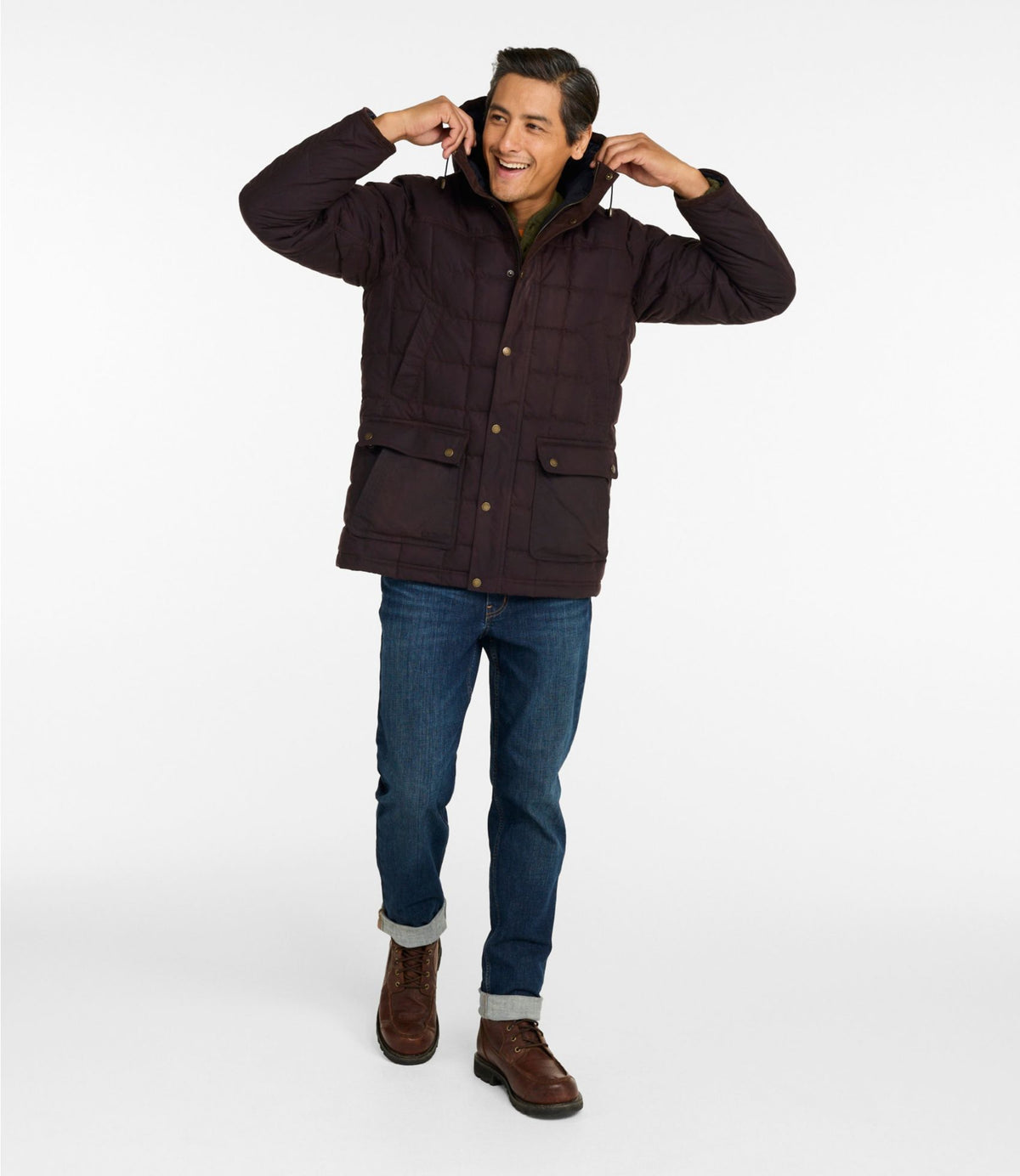 Men's Upcountry Waxed Down Hooded Jacket