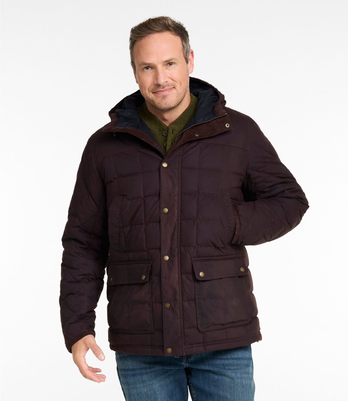 Men's Upcountry Waxed Down Hooded Jacket
