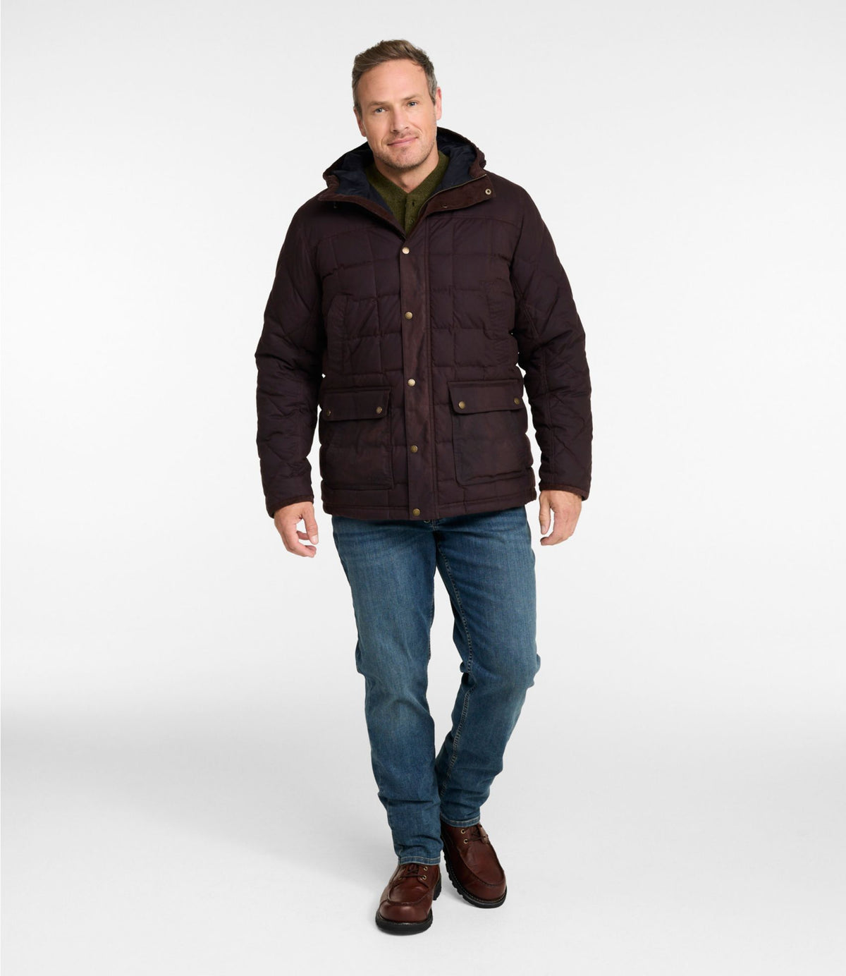 Men's Upcountry Waxed Down Hooded Jacket
