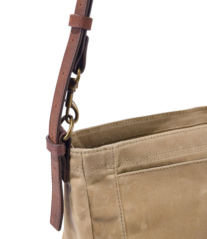 Waxed Canvas Crossbody, Large