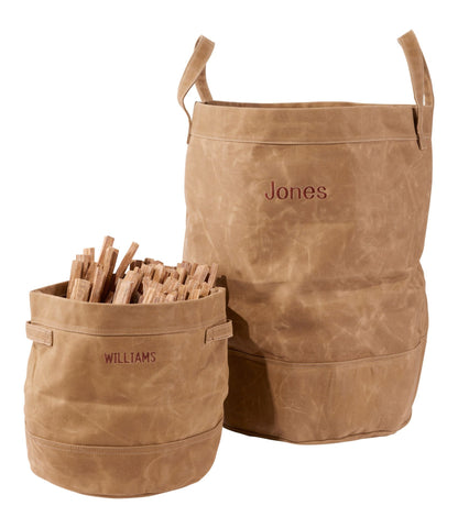Waxed-Canvas Storage Tote