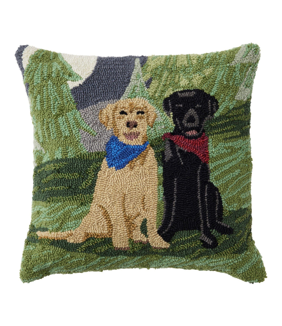 Indoor/Outdoor Hooked Pillow, Moonlighting Labs, 18" x 18"