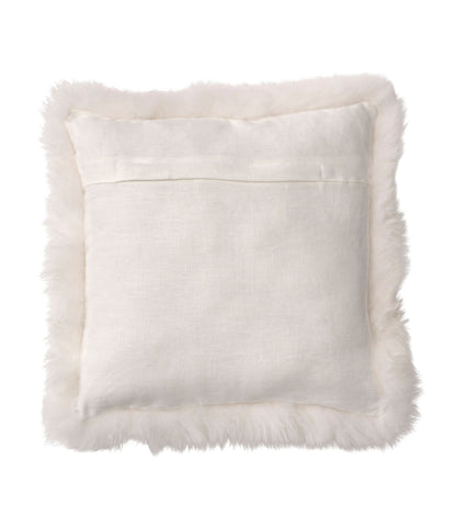 Sheepskin Throw Pillow, 14" x 14"