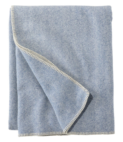 Washable Wool Blanket, Herringbone