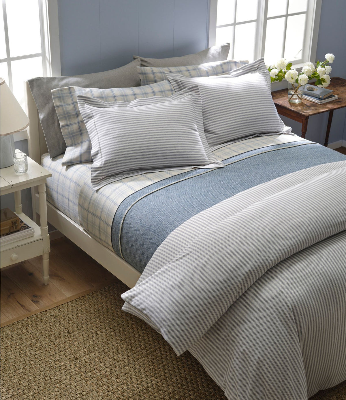 Washable Wool Blanket, Herringbone