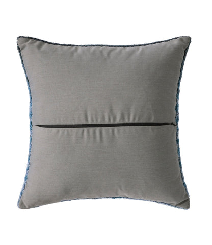 Indoor/Outdoor Hooked Pillow, Whale, 18" x 18"