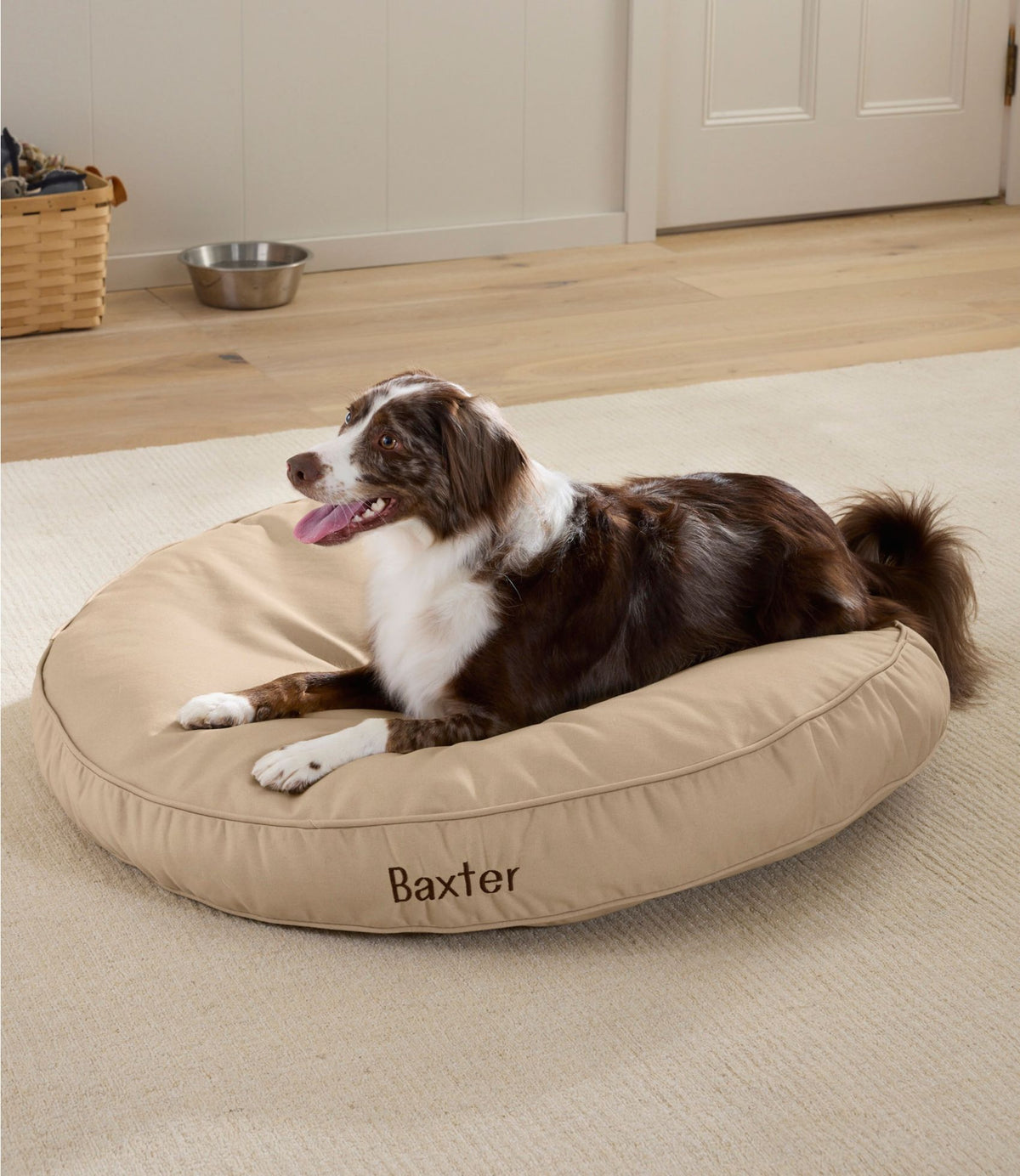 Premium Denim Dog Bed, Round