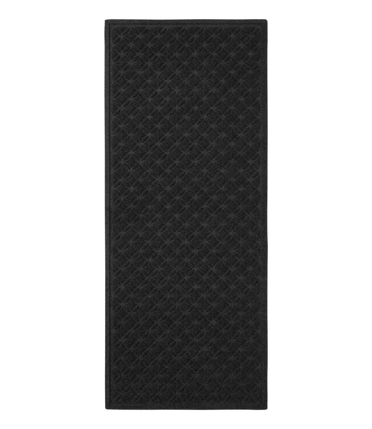 Heavyweight Recycled Waterhog Mat Runner, Geometric Rings