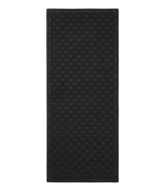 Heavyweight Recycled Waterhog Mat Runner, Geometric Rings