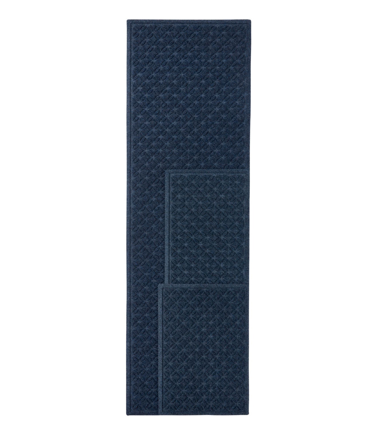 Heavyweight Recycled Waterhog Mat Runner, Geometric Rings