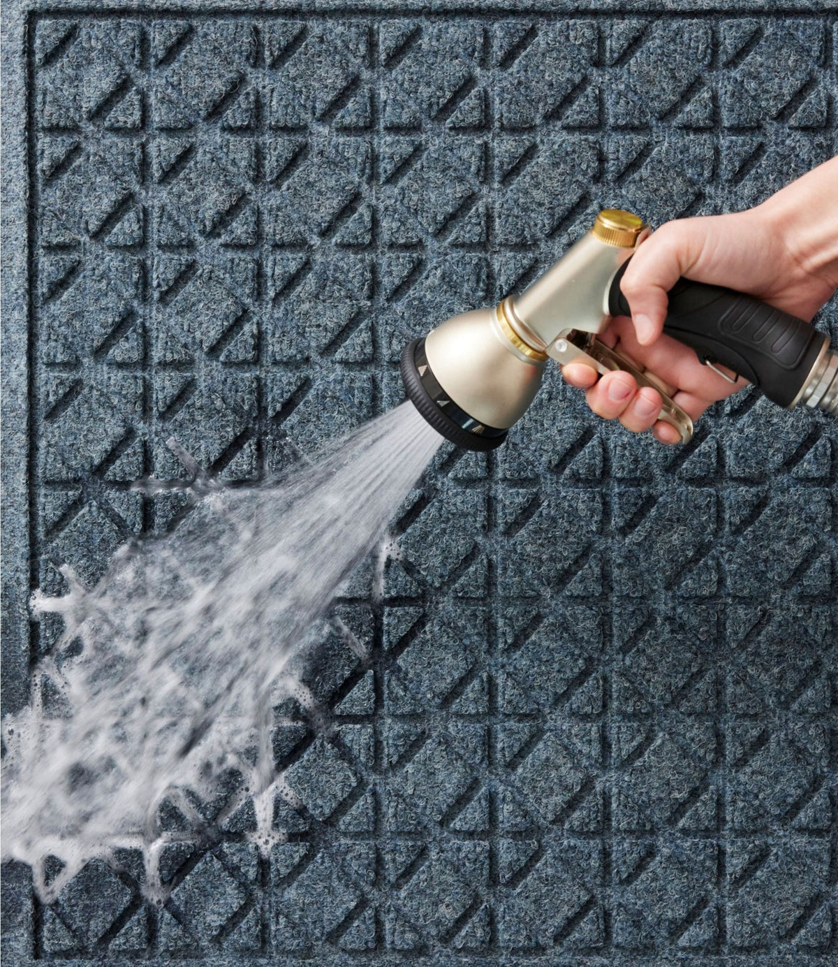 Everyspace Recycled Waterhog Mat, Square, Tiles