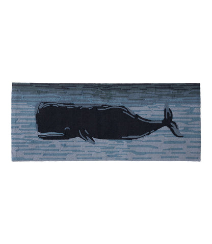 Indoor/Outdoor Vacationland Runner, Coastal Whale
