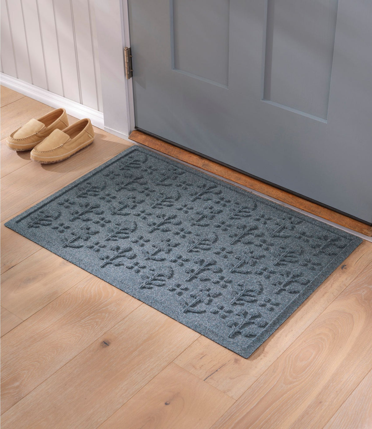 Everyspace Recycled Waterhog Doormat, Botanical Floral